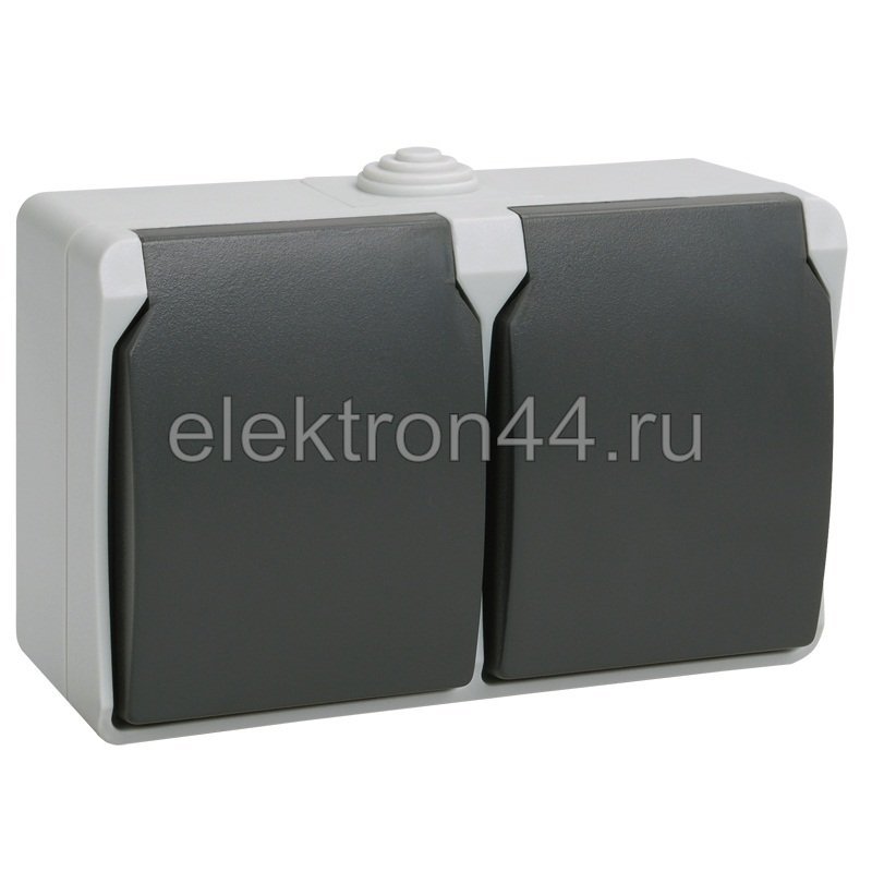 Розетка 2-я о/у з/к РСб22-3-ФСр IP54 ФОРС IEK - интернет магазин ...