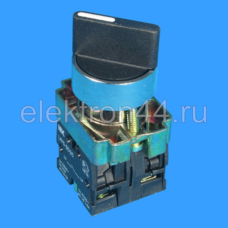 Переключатель LAY5-BD25 "I-0" 2 полож. 1НО+1НЗ черный IEK - интернет ...