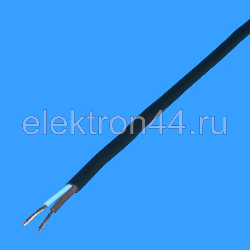 Шнур ШВВП 2х0.5 черный Дмитров Кабель - интернет магазин Электрон, Кострома