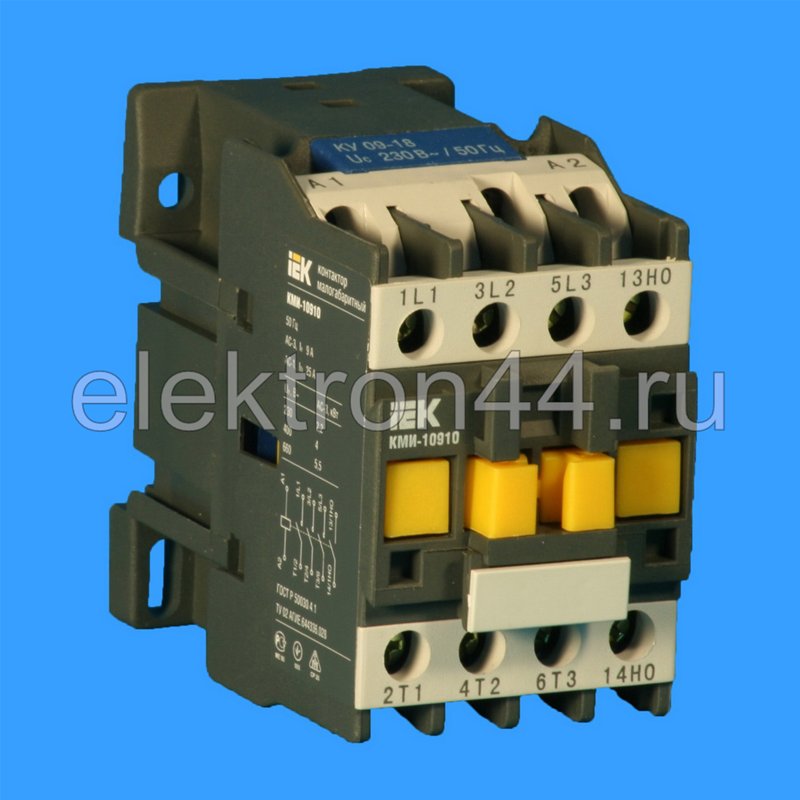 Контактор 3P 9А кат.упр. 220В КМИ-10910 1НО АС3 IEK - интернет магазин ...